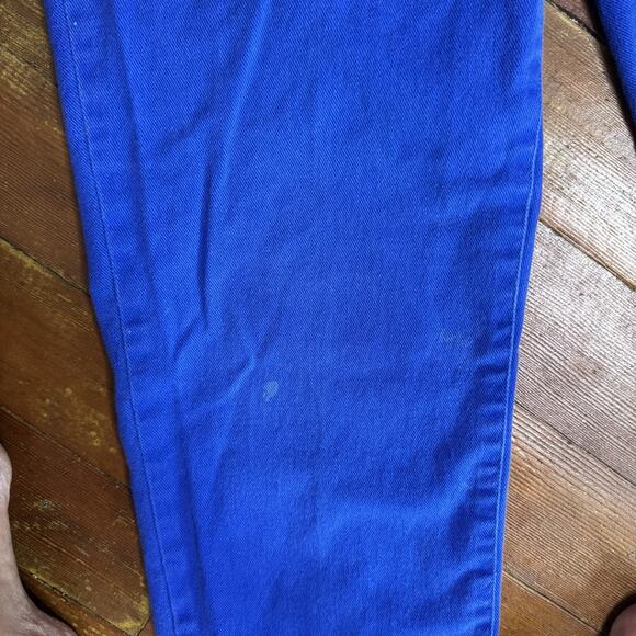 Vintage RALPH LAUREN Jeans Co.Electric Blue Straight Leg Mom Jeans Geek Indie 10 - Picture 3 of 6